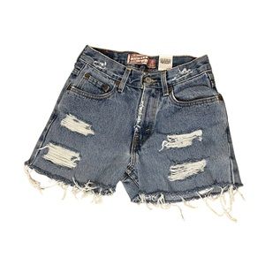Vintage Levi’s Distressed Denim Shorts